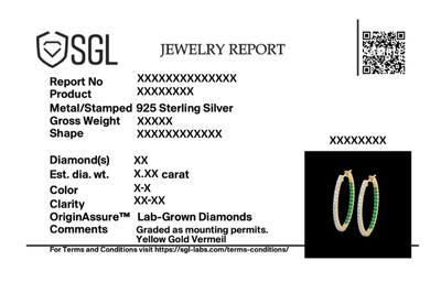 Green Glow Huggie - Lab Diamond and Emerald Earrings