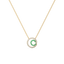 Green Glow - Lab Diamond and Emerald Necklace