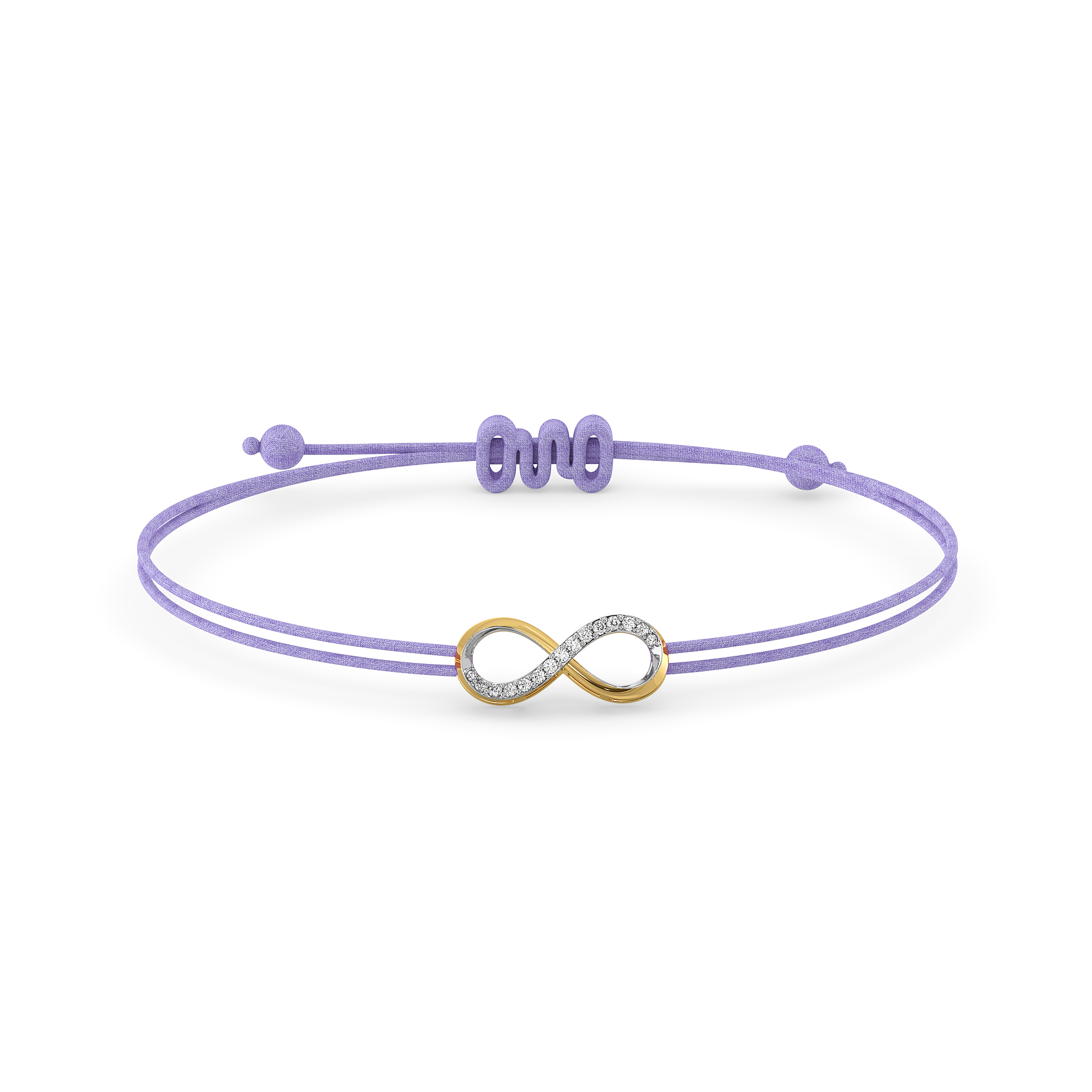 Tie of Infinity – Lab Diamond BFF Bracelet