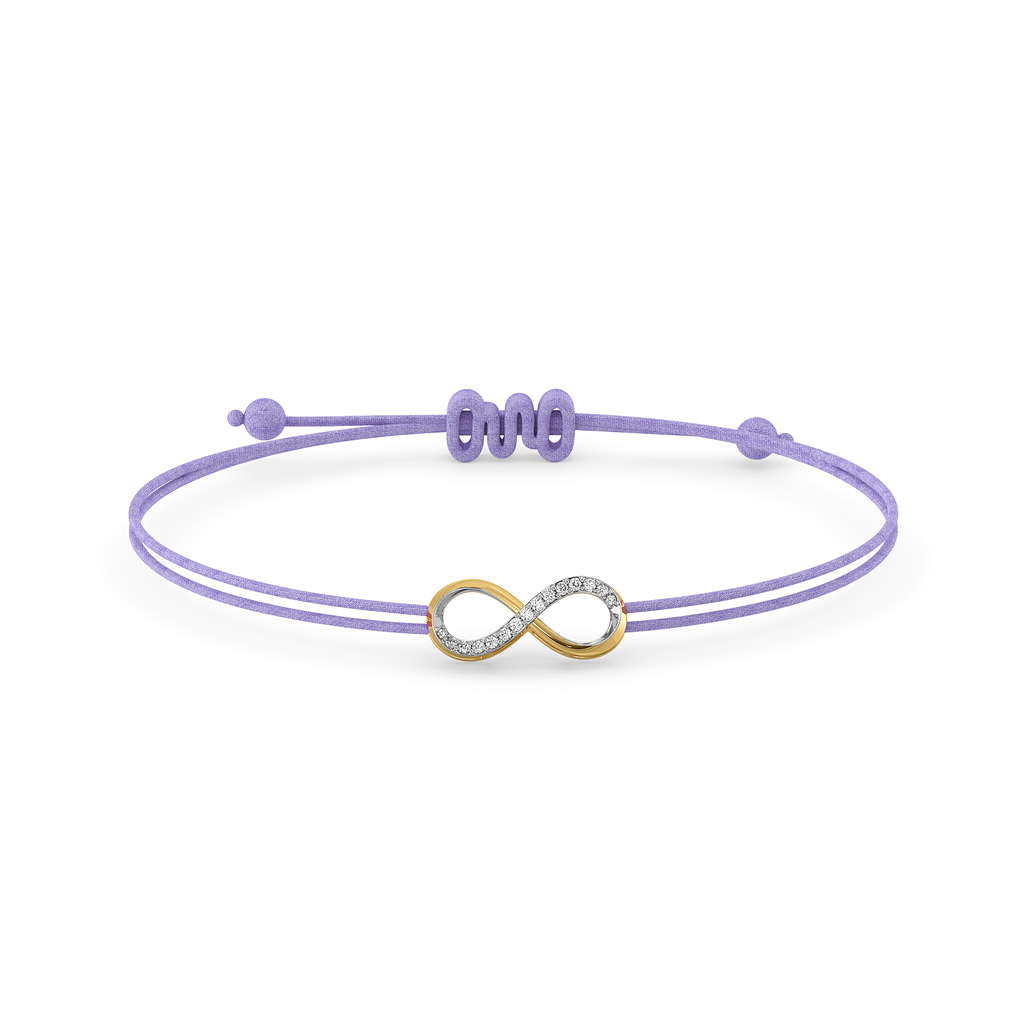 Tie of Infinity – Lab Diamond BFF Bracelet