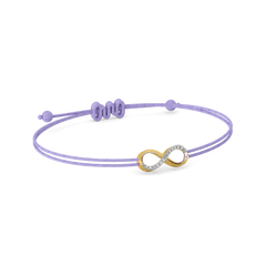 Tie of Infinity – Lab Diamond BFF Bracelet