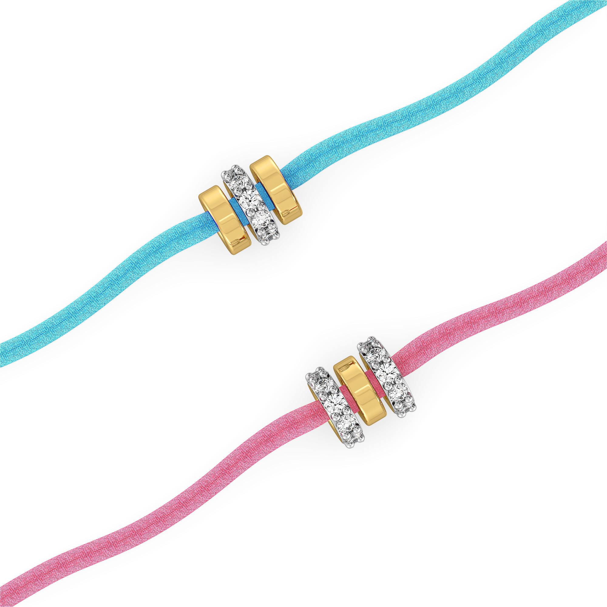 Trio Ties – Lab Diamond BFF Bracelet Main image