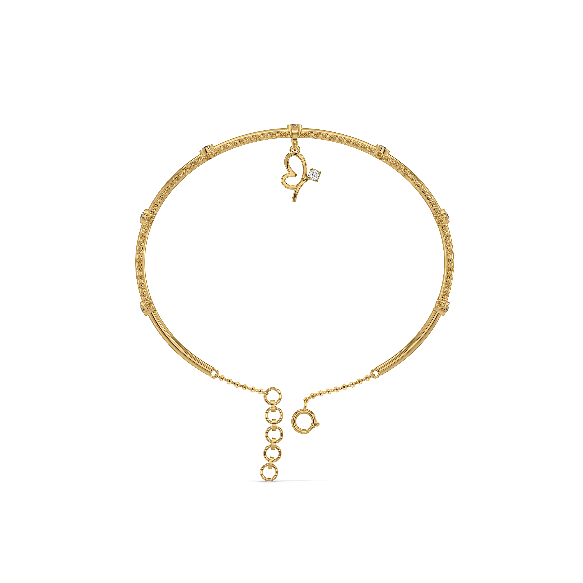Chic like Rachel - Lab Diamond Layered Bangle