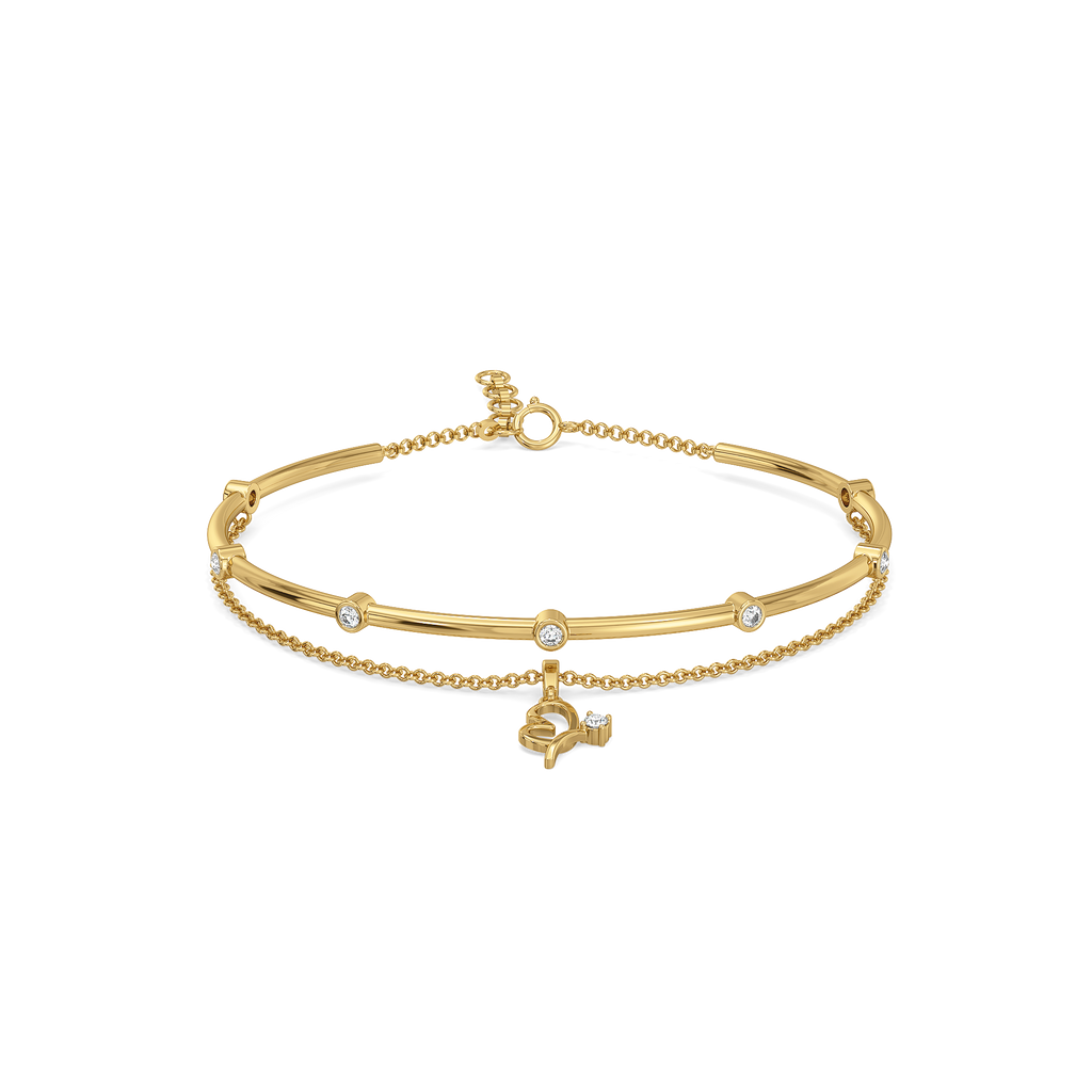 Chic like Rachel - Lab Diamond Layered Bangle