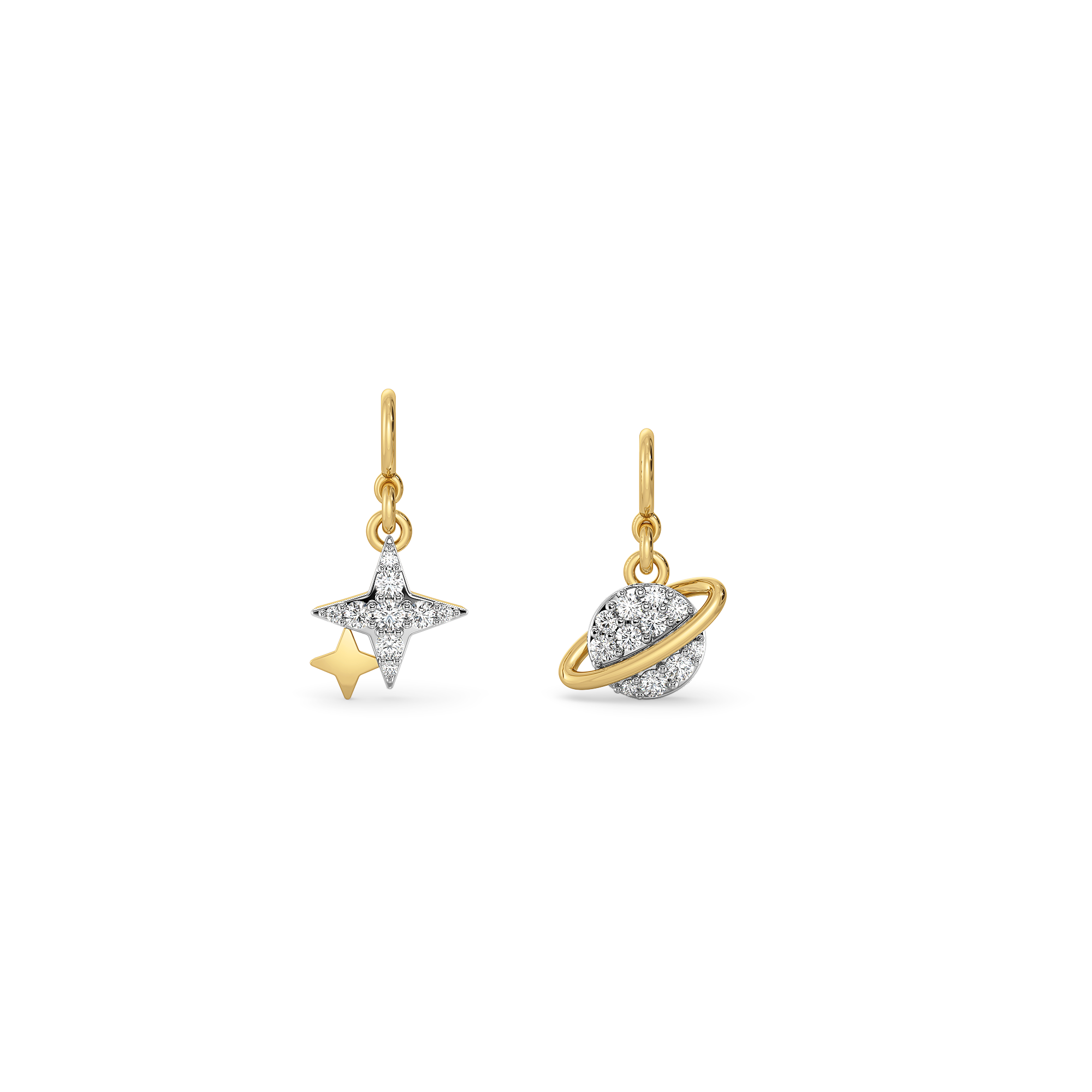 Phoebe’s Cosmic Set – Lab Diamond Charms Main image