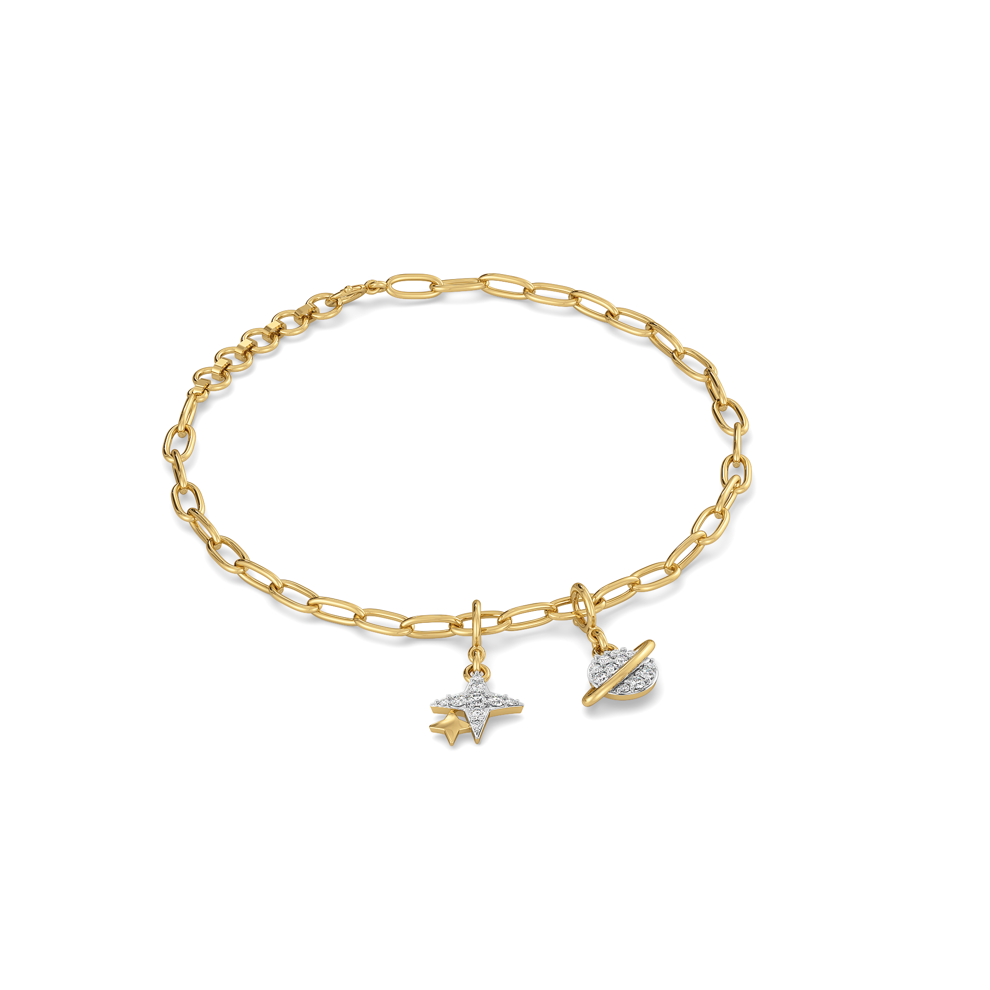Phoebe’s Cosmic Set – Lab Diamond Charms Secondary image