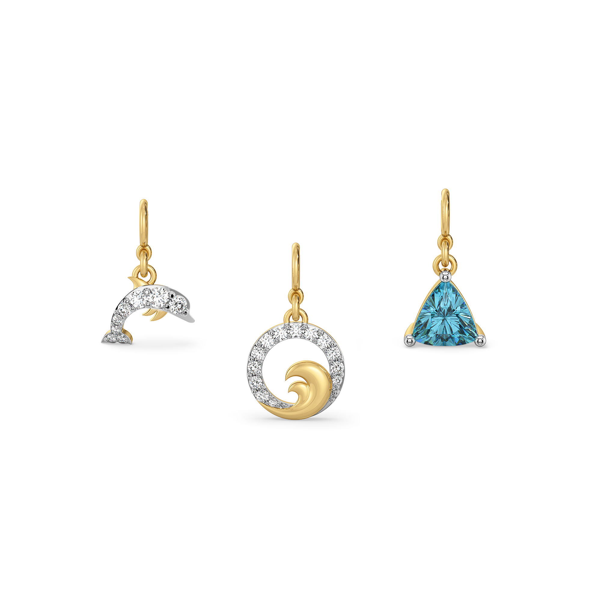 Tidal Trinkets - Lab Diamond Sea Charms Secondary image