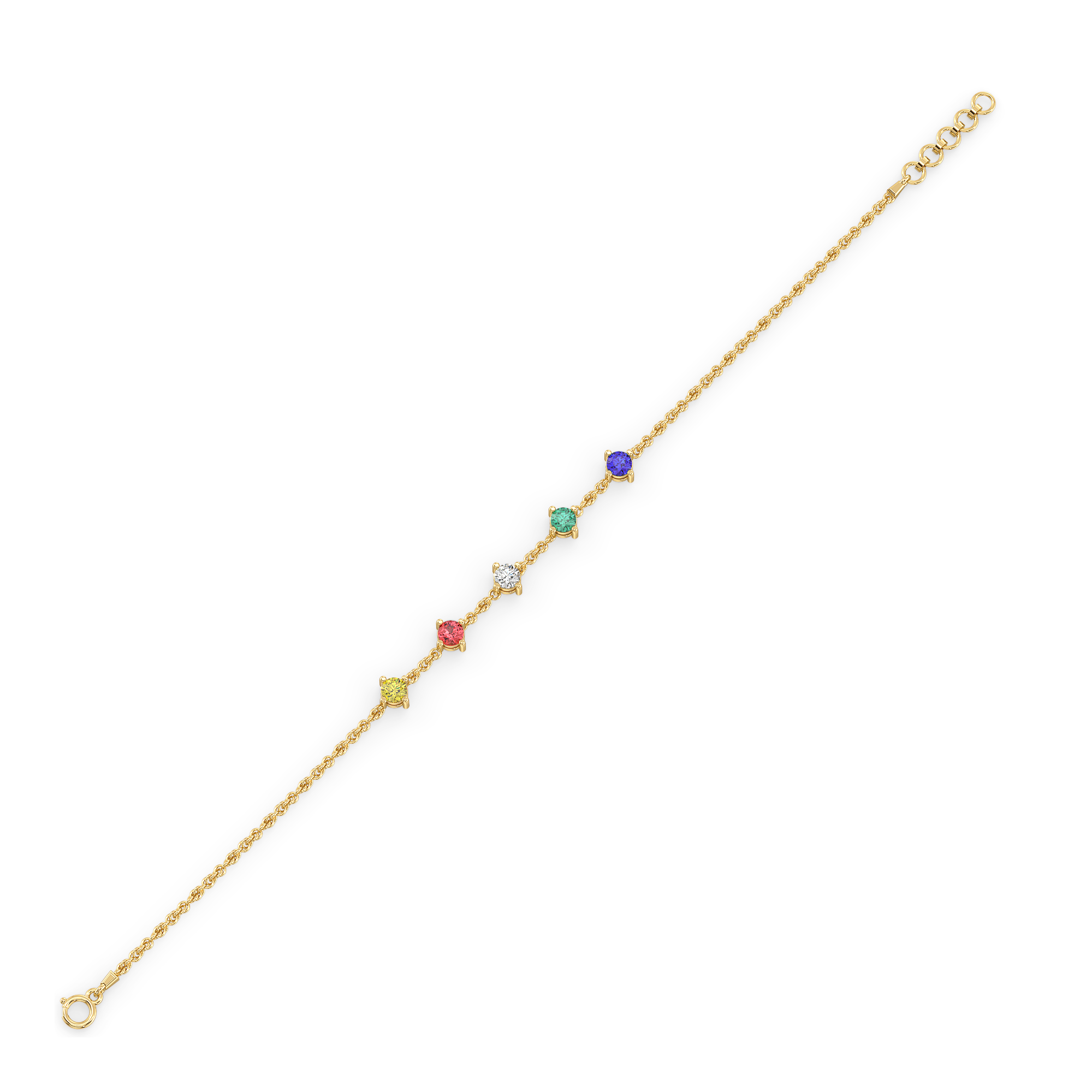 Color-Coded Monica – Lab Diamond Bracelet