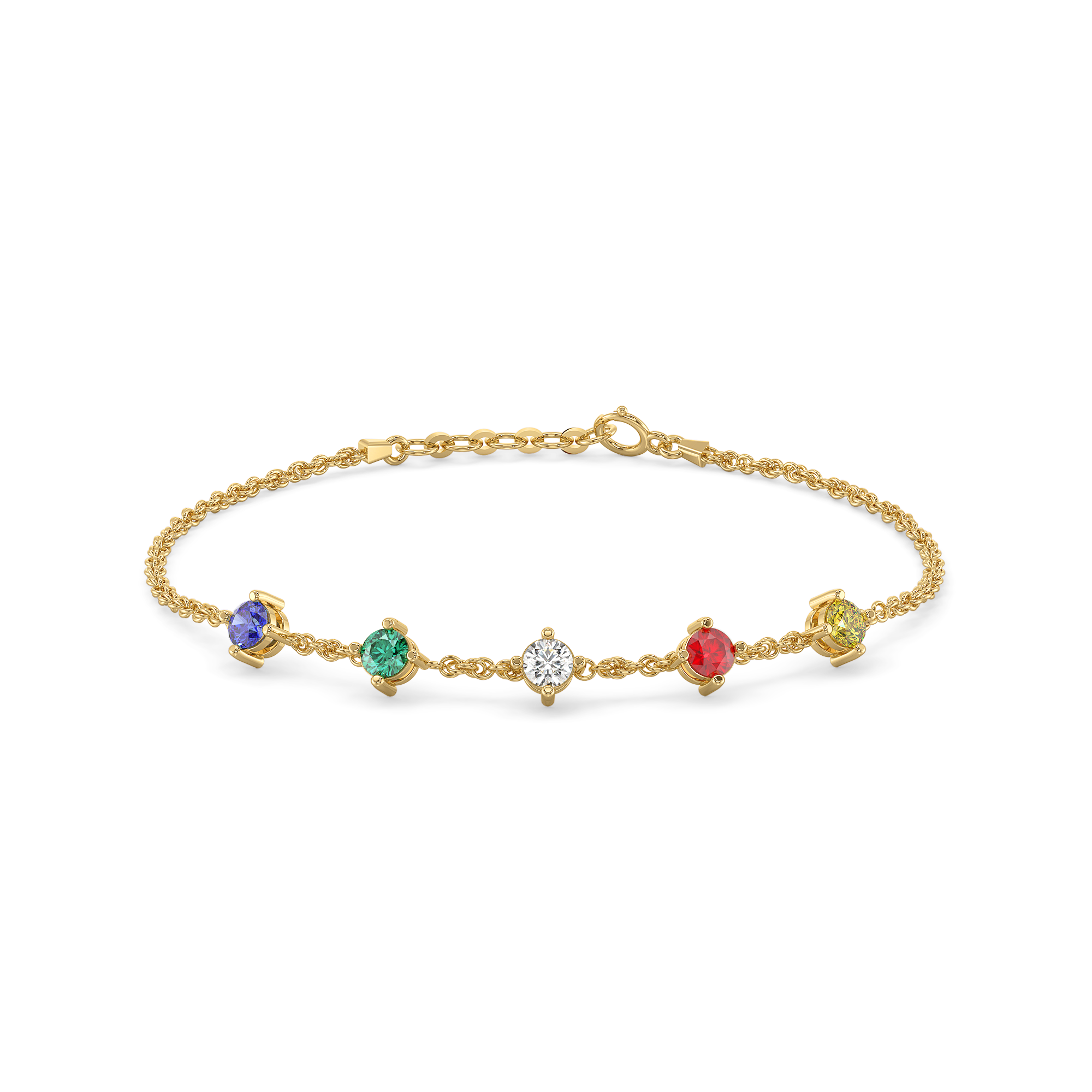 Color-Coded Monica – Lab Diamond Bracelet