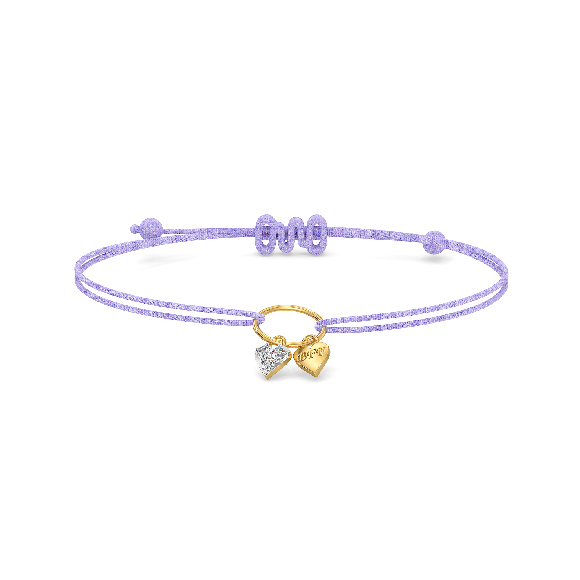Purple Promise – Lab Diamond BFF Bracelet