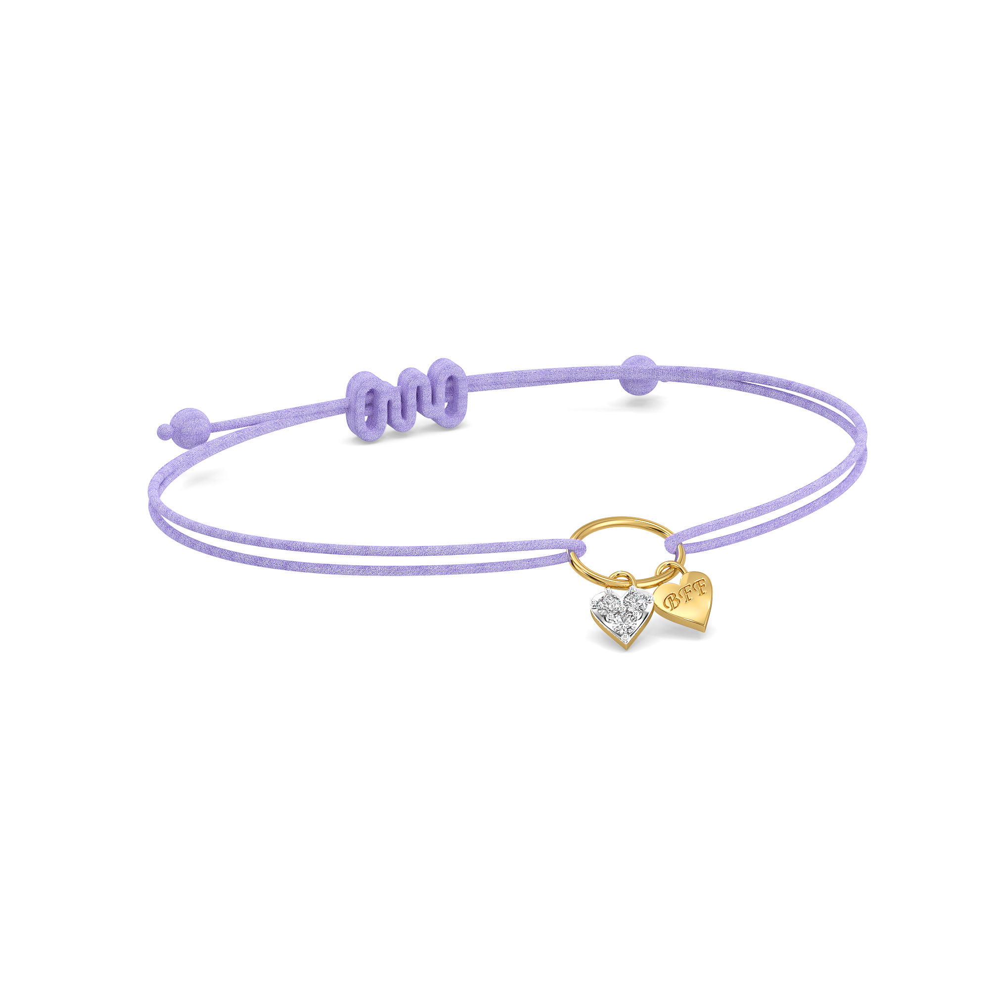 Purple Promise – Lab Diamond BFF Bracelet Main image