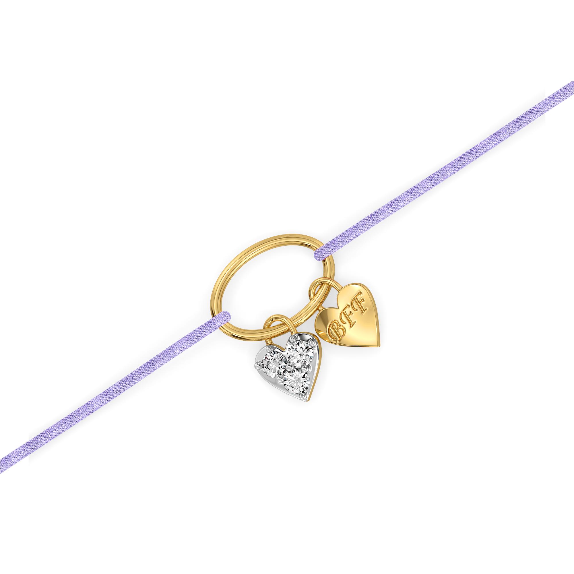 Purple Promise – Lab Diamond BFF Bracelet