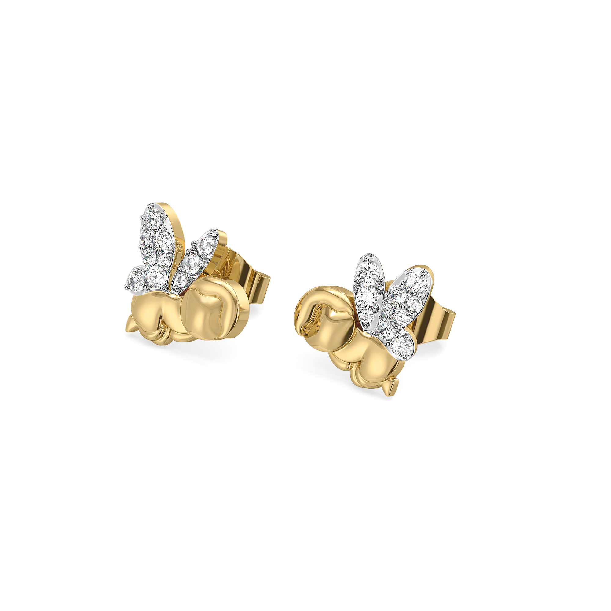 Tiny Blessing - Lab Diamond Stud Earrings Secondary image