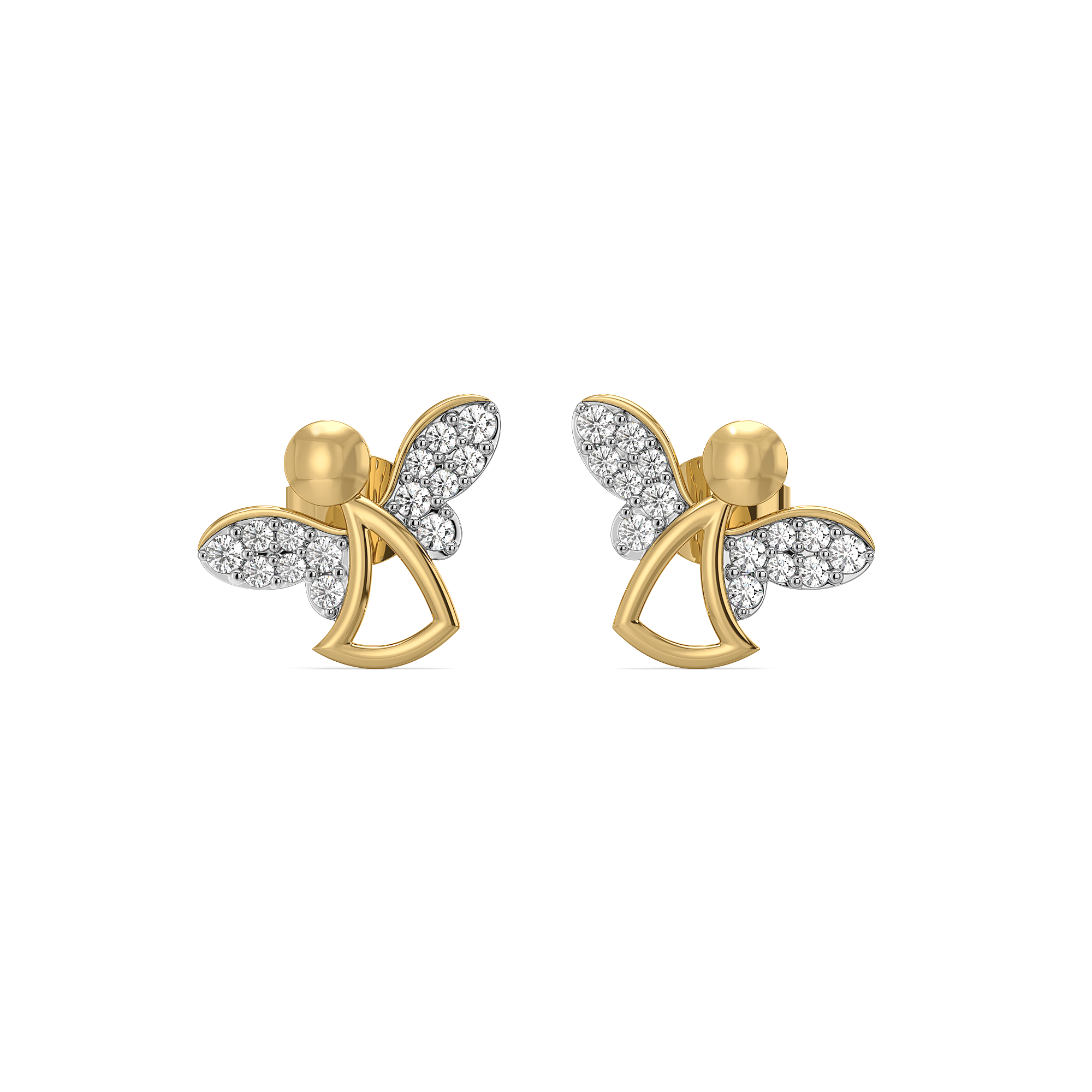 Light Guardian - Lab Diamond Stud Earrings Secondary image