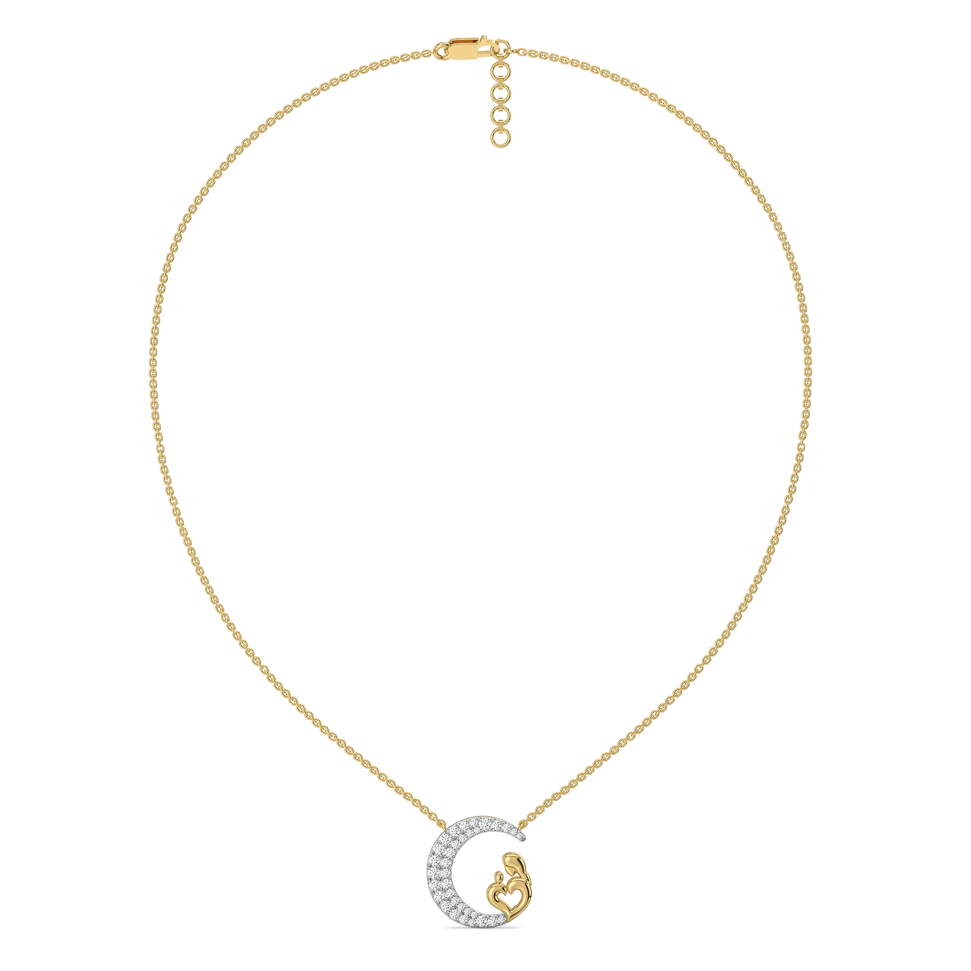 Mother Moon - Lab Diamond Necklace