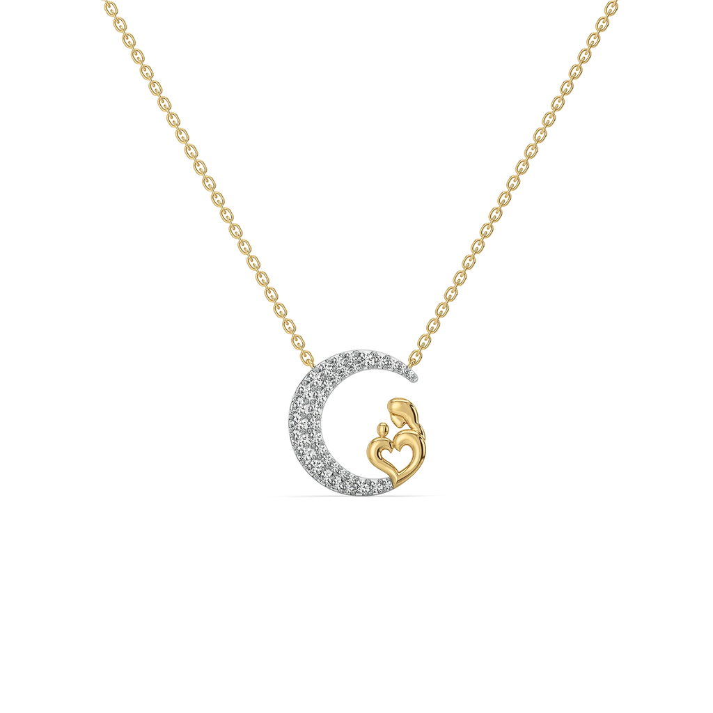 Mother Moon - Lab Diamond Necklace