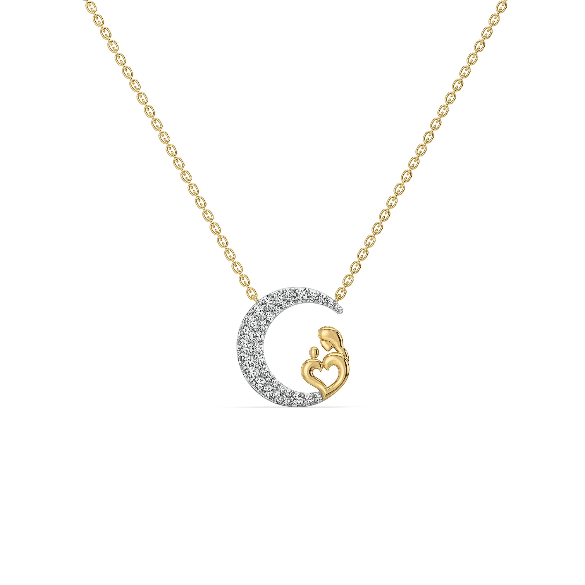 Mother Moon - Lab Diamond Necklace Main image