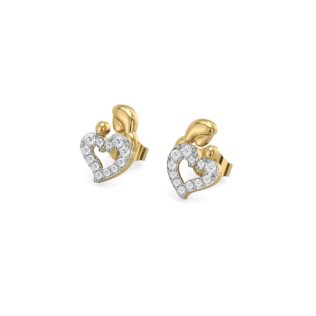 Mother Moon - Lab Diamond Stud Earrings
