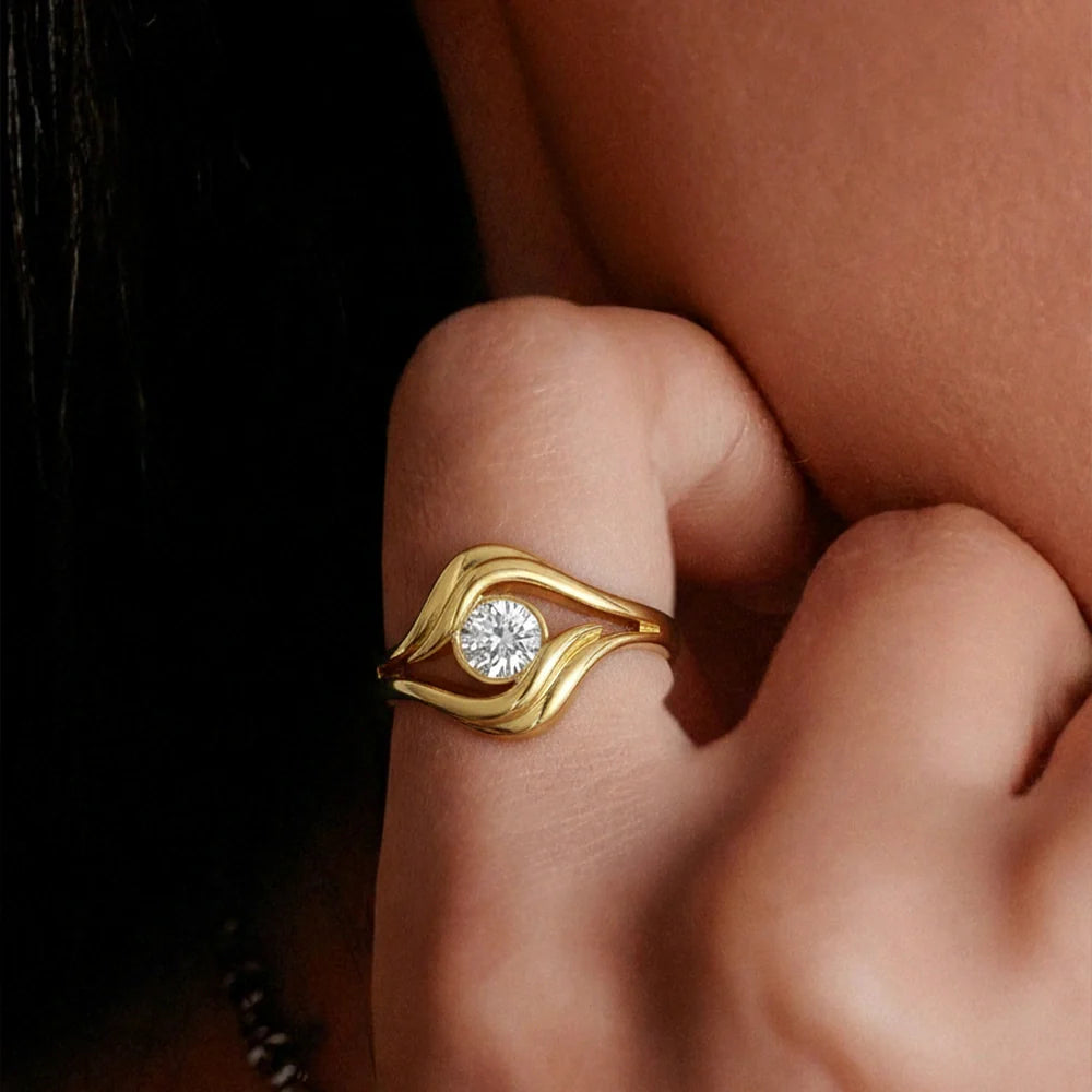 Palm of Love - Lab Diamond Ring Secondary image