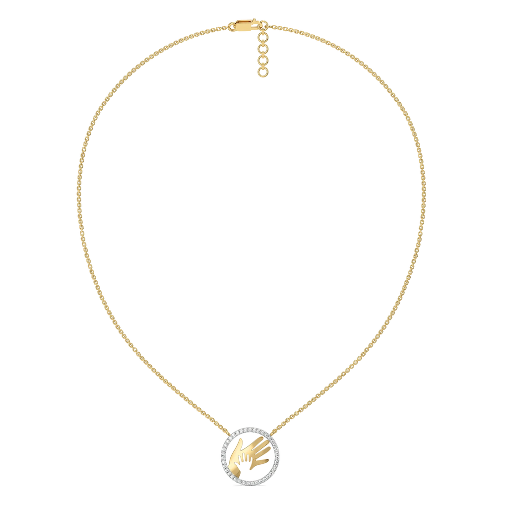 Hand in Hand - Lab Diamond Necklace