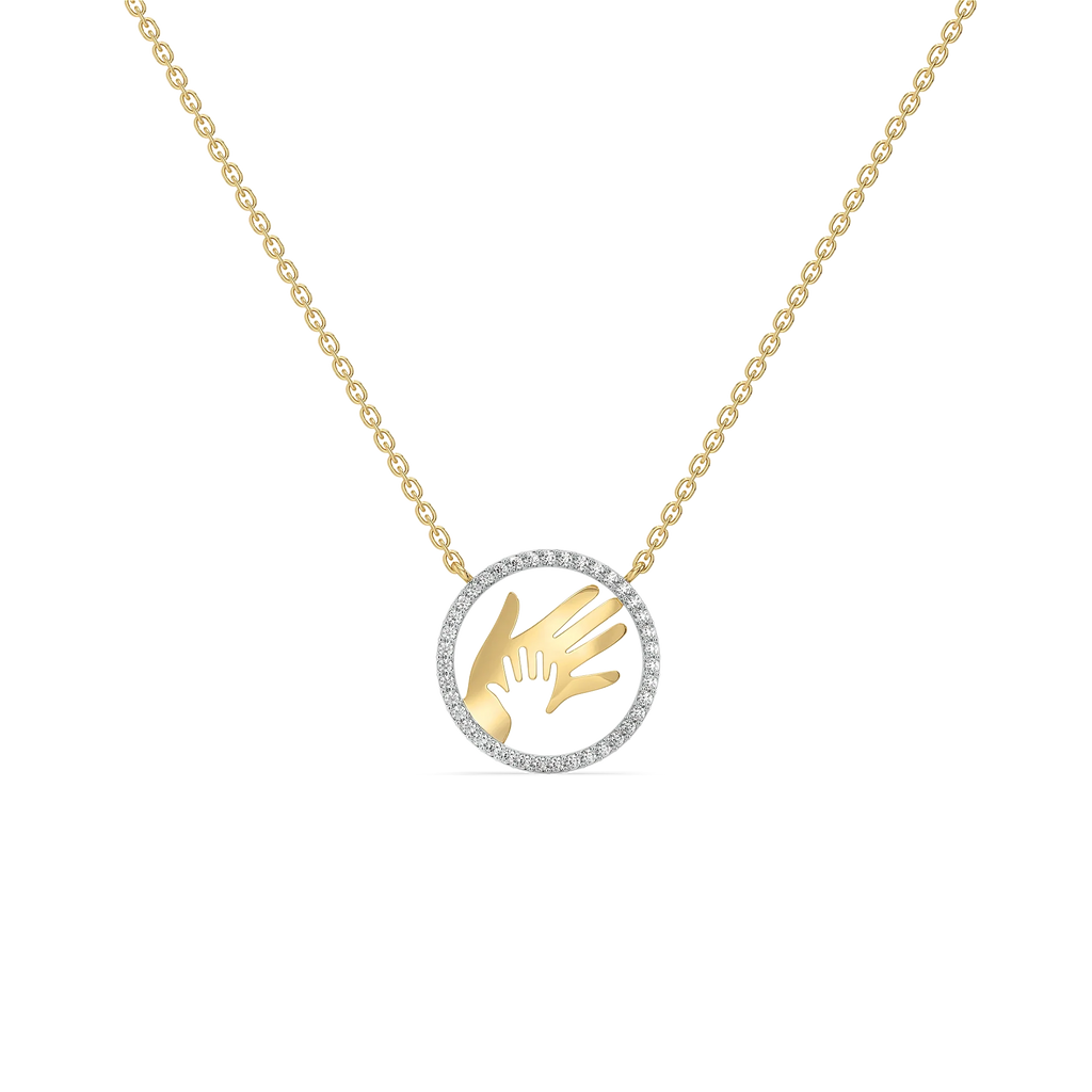 Hand in Hand - Lab Diamond Necklace