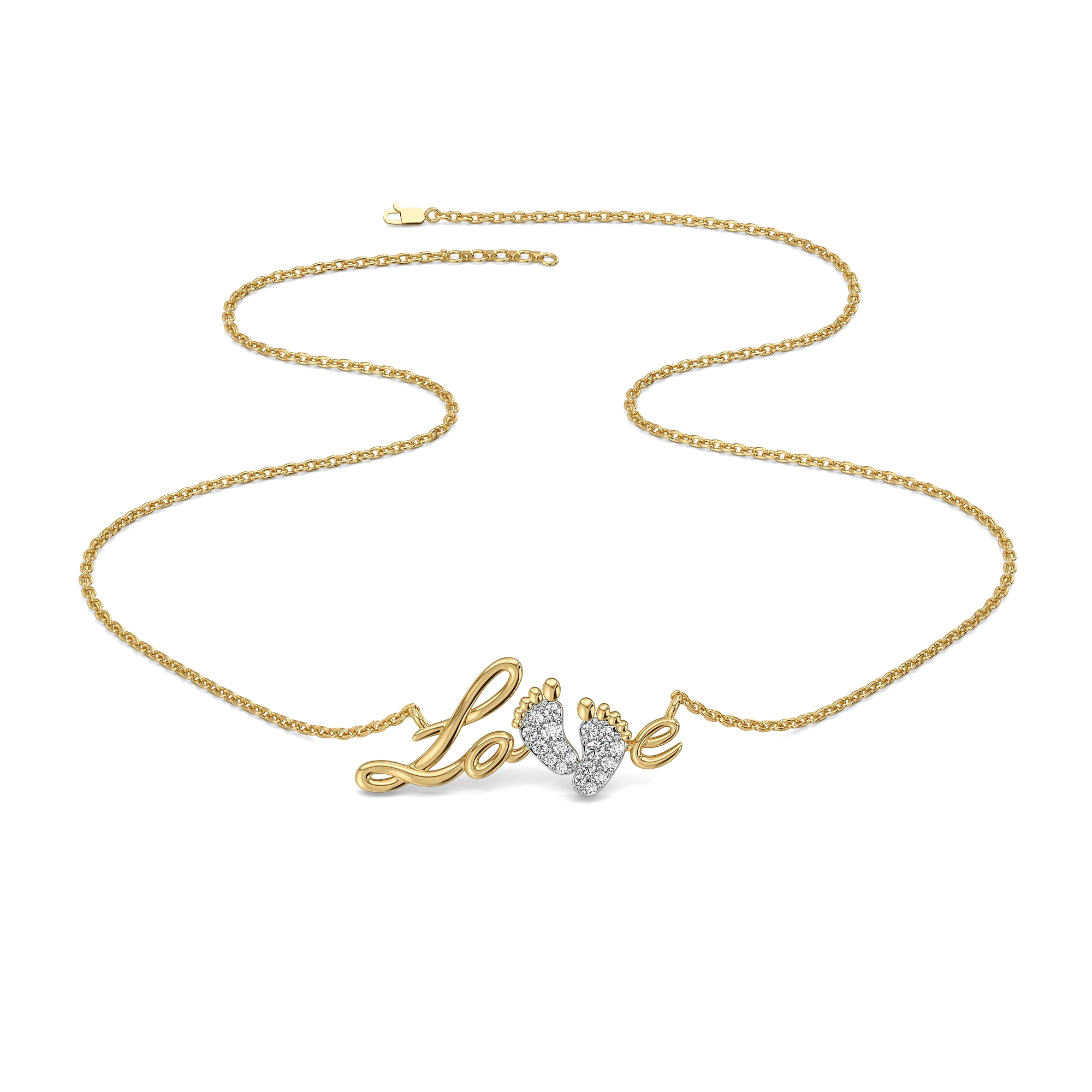 First Steps - Lab Diamond Necklace Secondary image