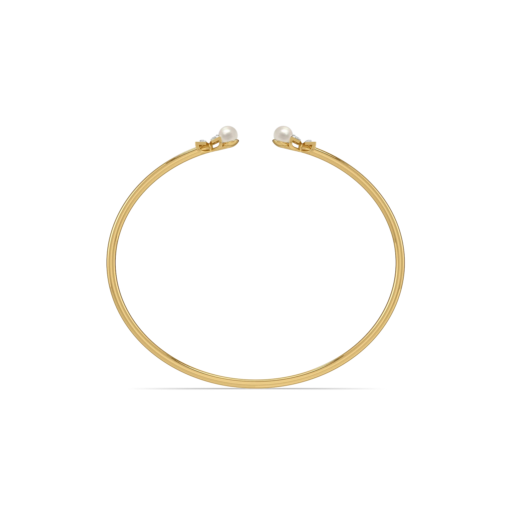 Winter Pearls - Lab Diamond Bangle