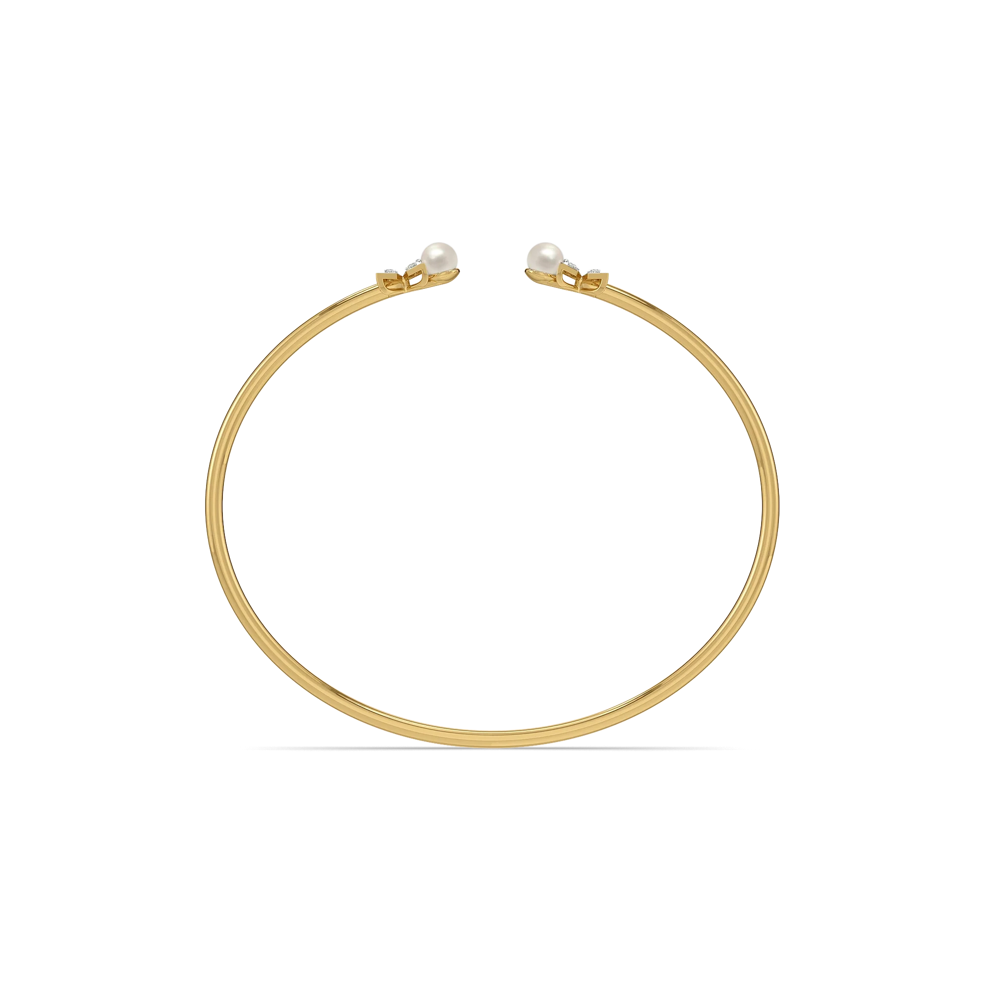 Winter Pearls - Lab Diamond Bangle