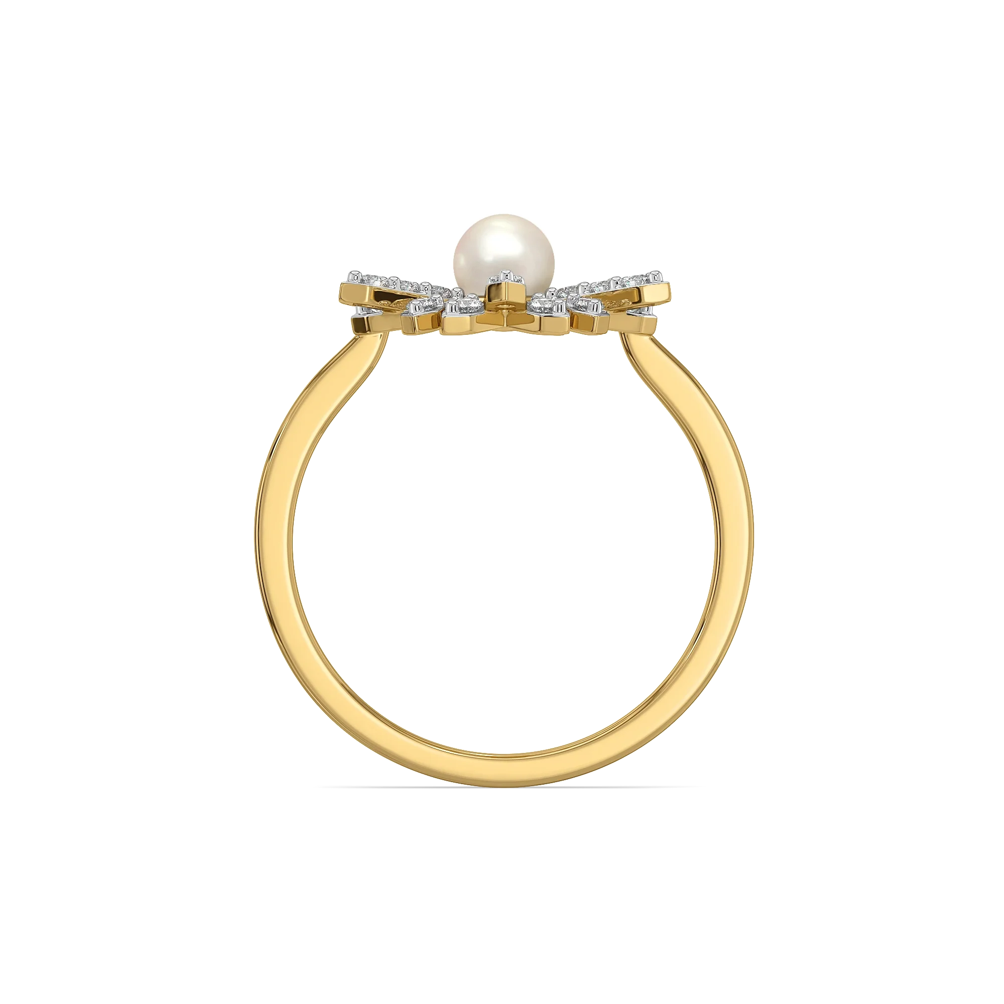 Crystal Pearls - Lab Diamond Rings