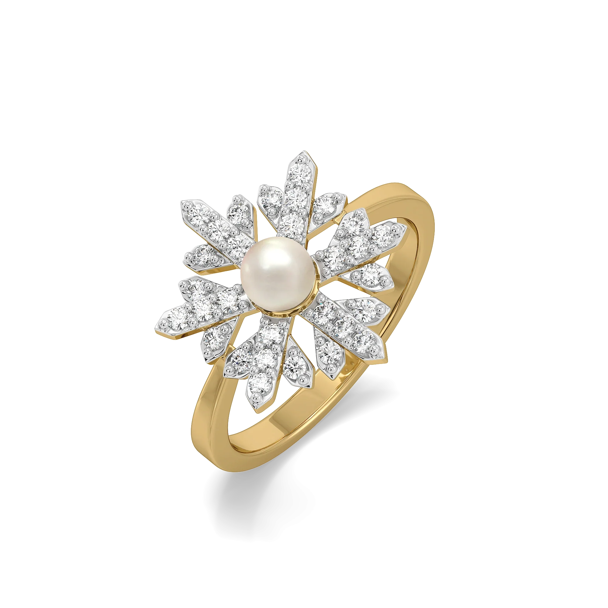 Crystal Pearls - Lab Diamond Rings