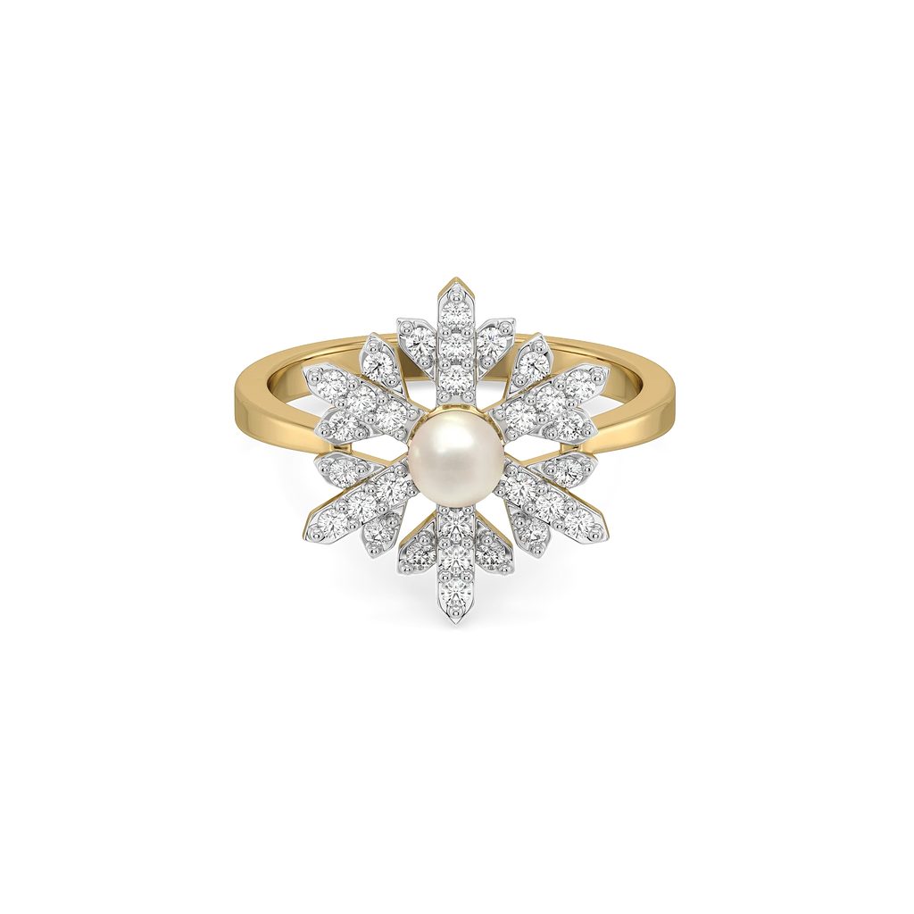 Crystal Pearls - Lab Diamond Rings