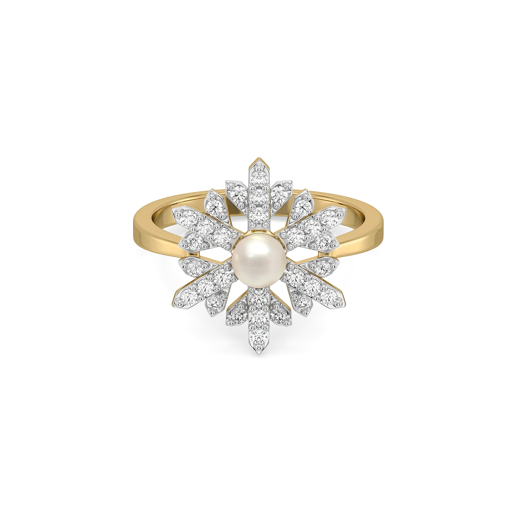 Crystal Pearls - Lab Diamond Rings