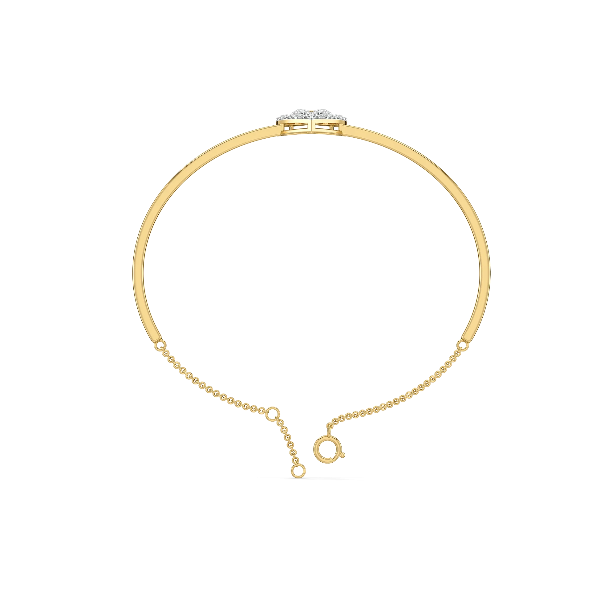Wrapped in Love - Lab Diamond Drop Bangle