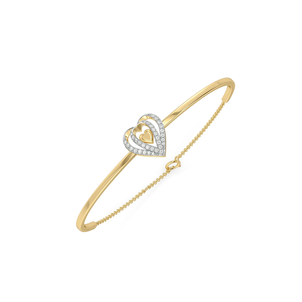 Wrapped in Love - Lab Diamond Drop Bangle