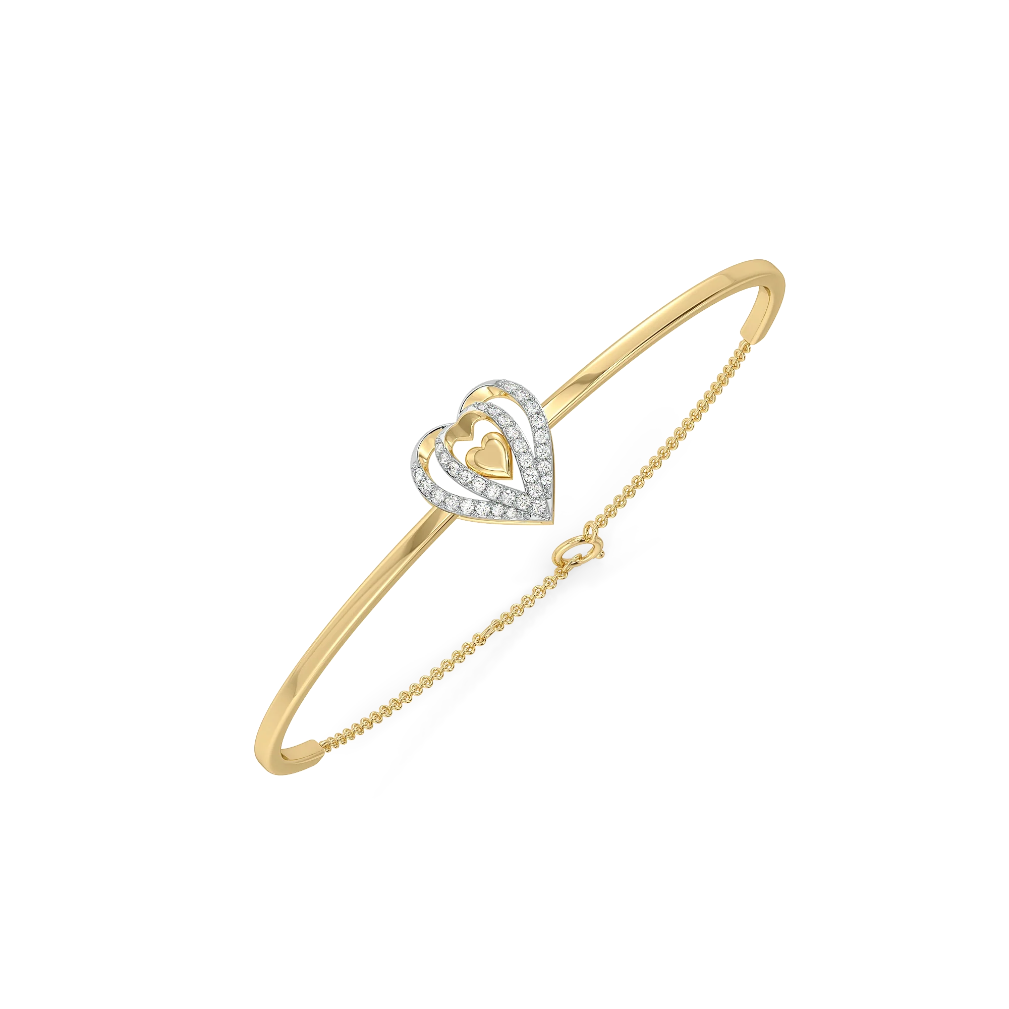 Wrapped in Love - Lab Diamond Drop Bangle