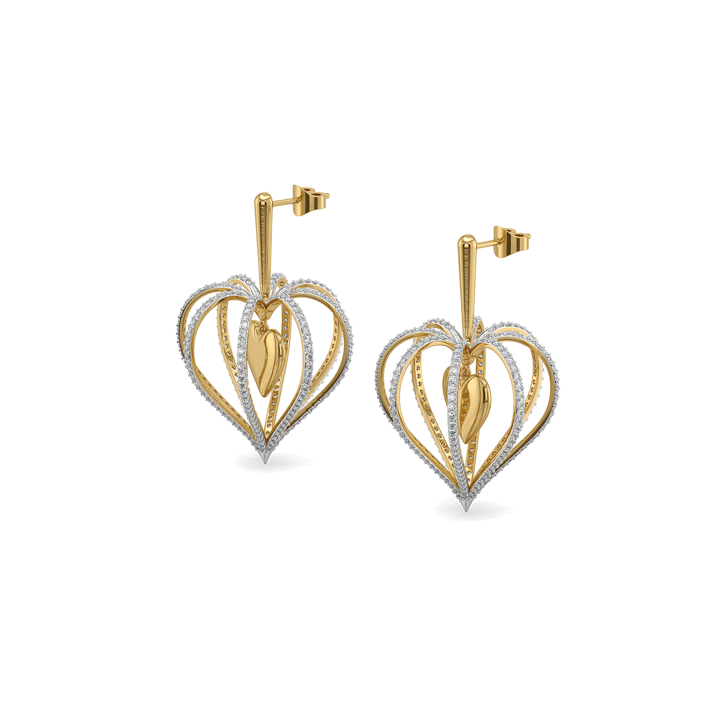 Wrapped in Love - Lab Diamond Drop Earrings