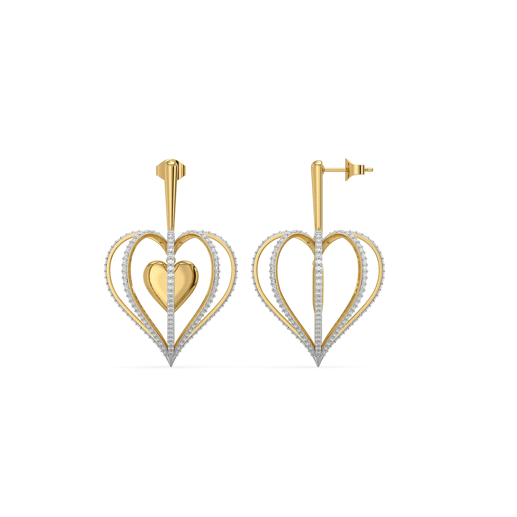 Wrapped in Love - Lab Diamond Drop Earrings