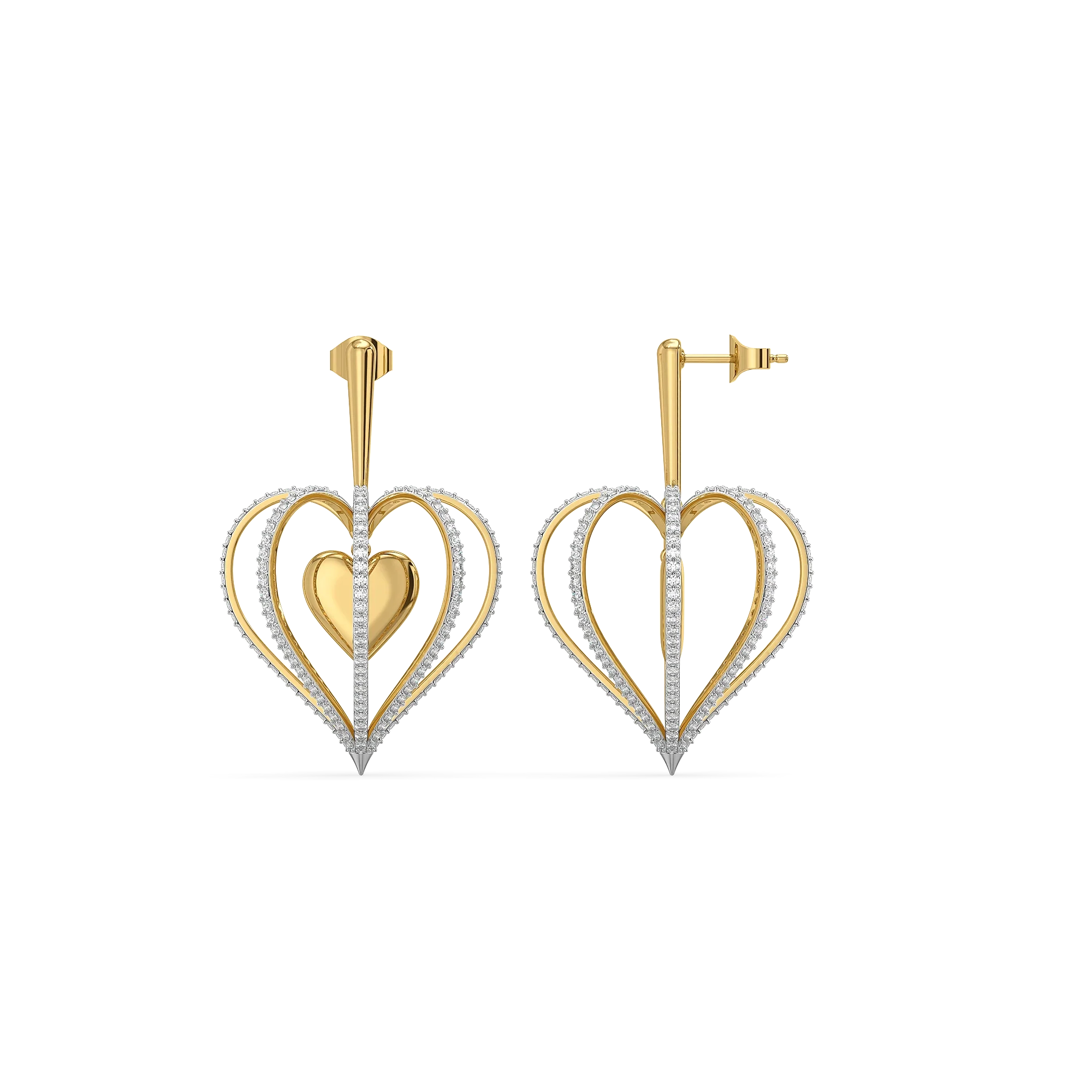 Wrapped in Love - Lab Diamond Drop Earrings