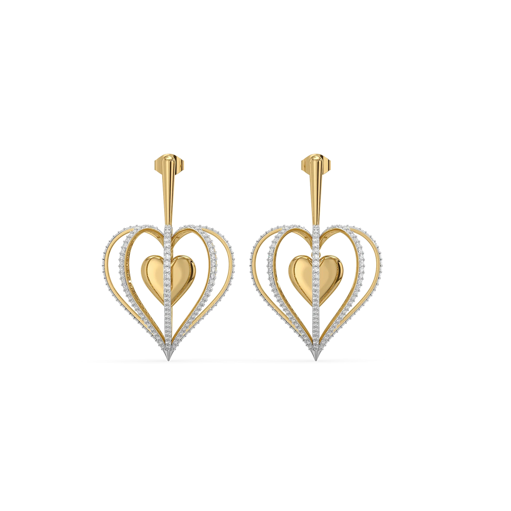 Wrapped in Love - Lab Diamond Drop Earrings