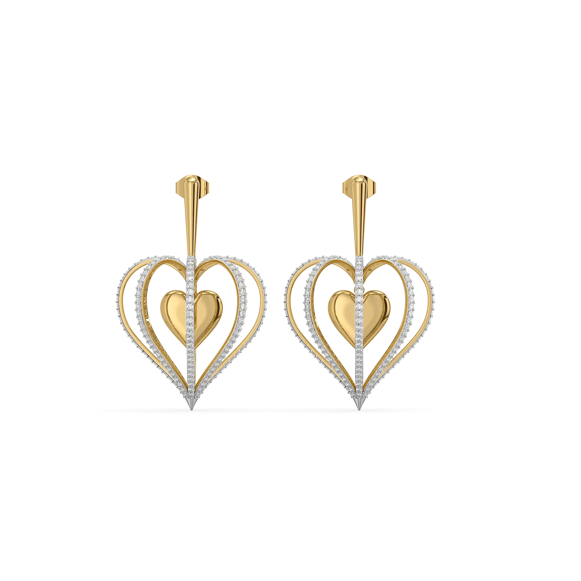 Wrapped in Love - Lab Diamond Drop Earrings