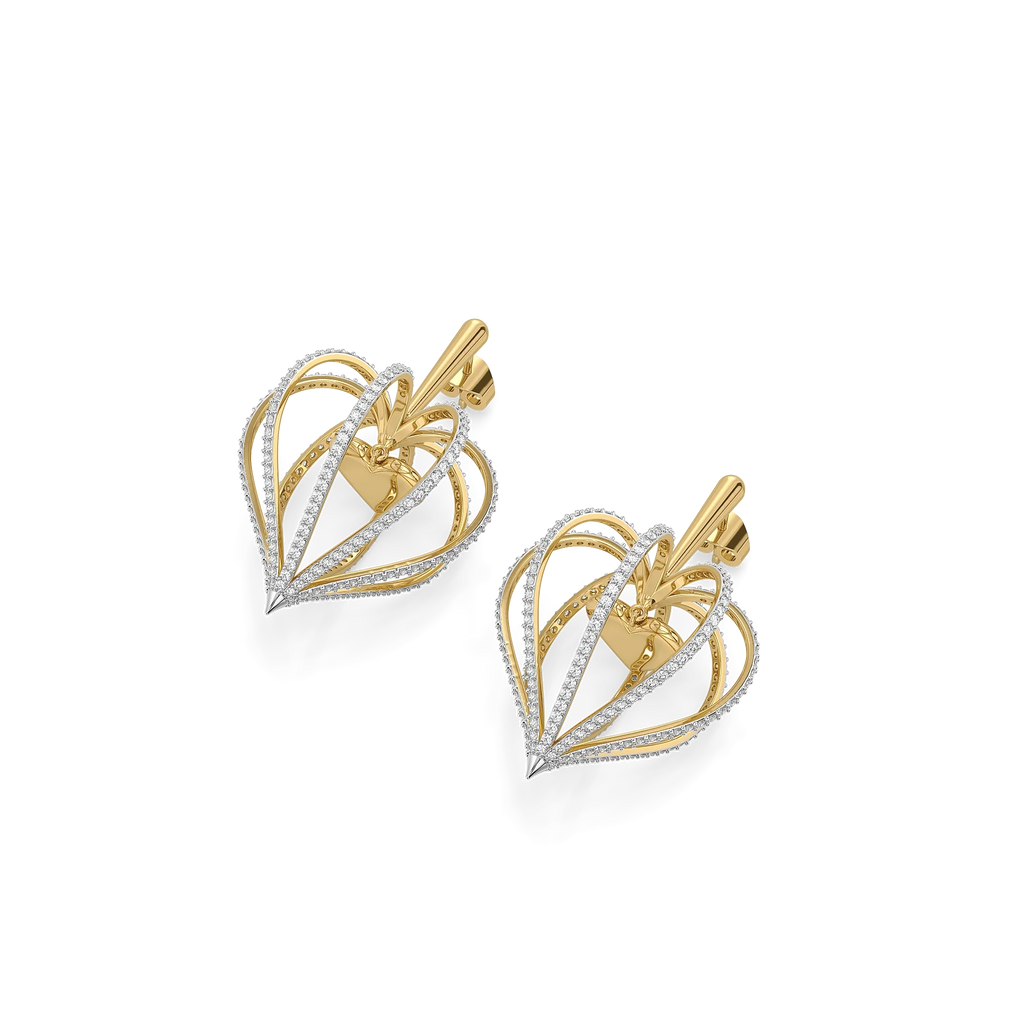 Wrapped in Love - Lab Diamond Drop Earrings