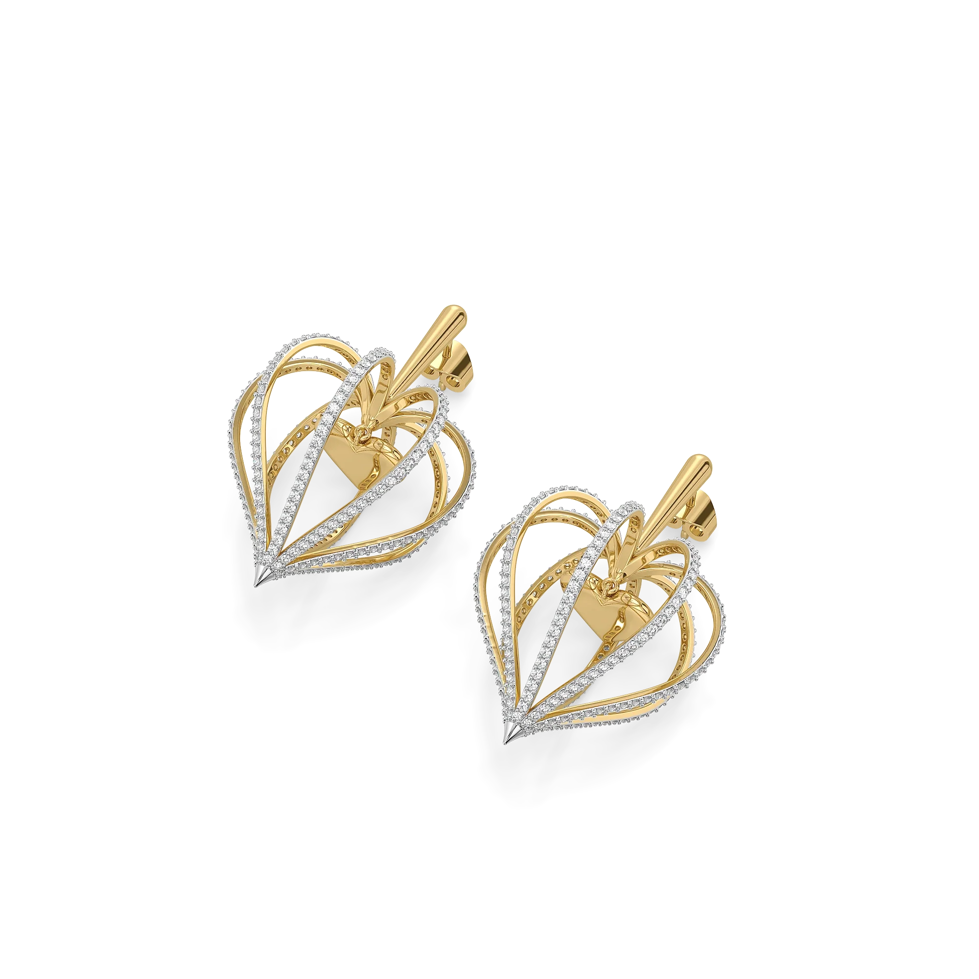 Wrapped in Love - Lab Diamond Drop Earrings