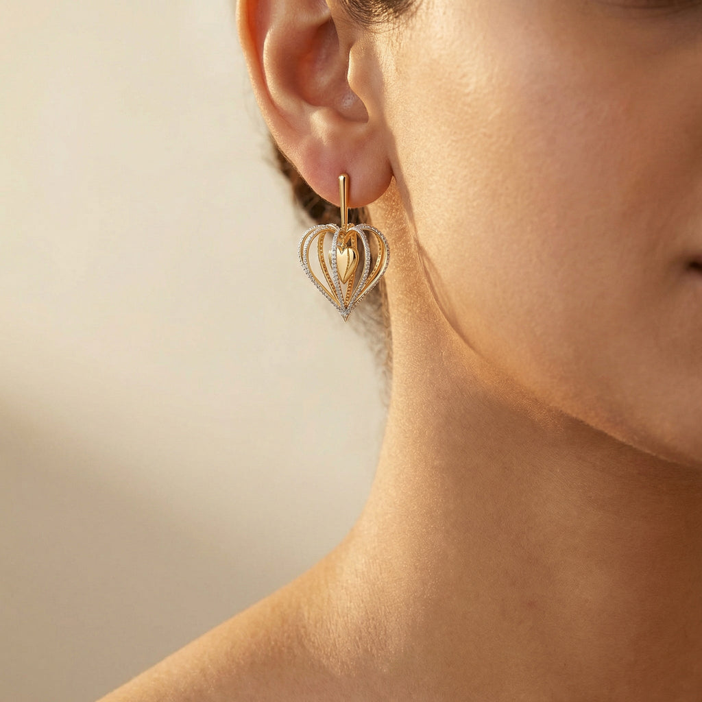 Wrapped in Love - Lab Diamond Drop Earrings