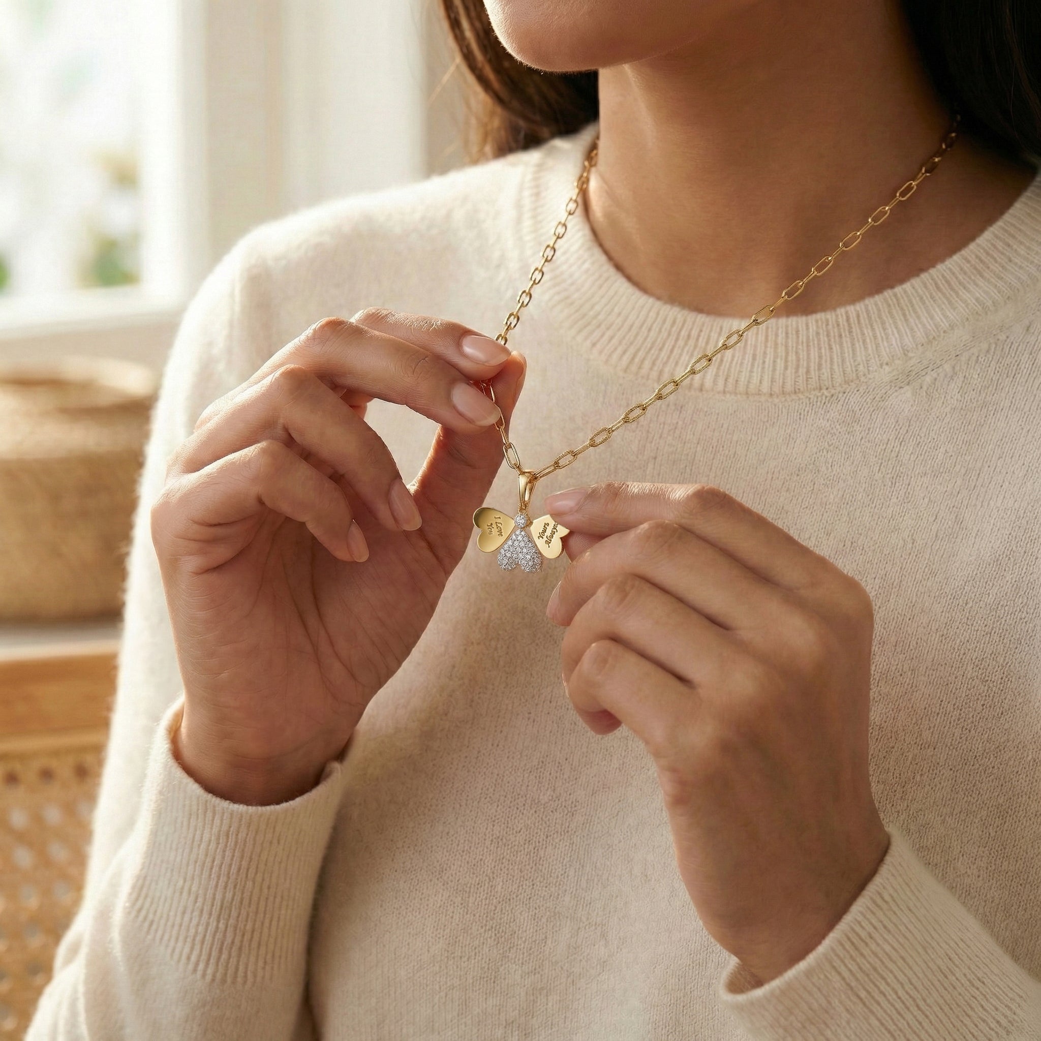 Promise Within - Lab Diamond Necklace Secondary image