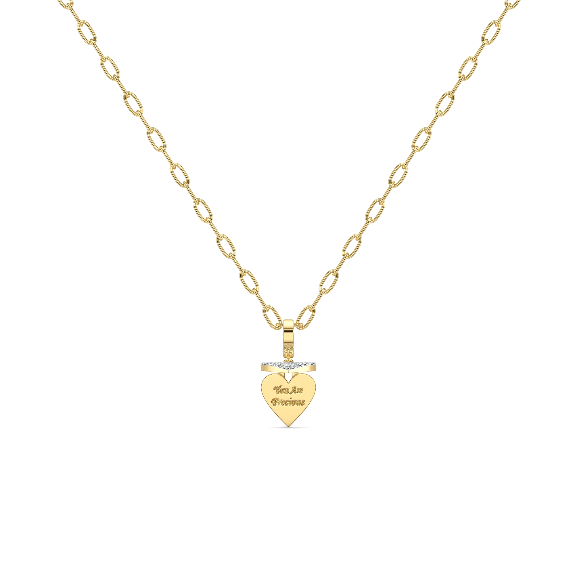 You Are Precious - Lab Diamond Necklace Secondary image