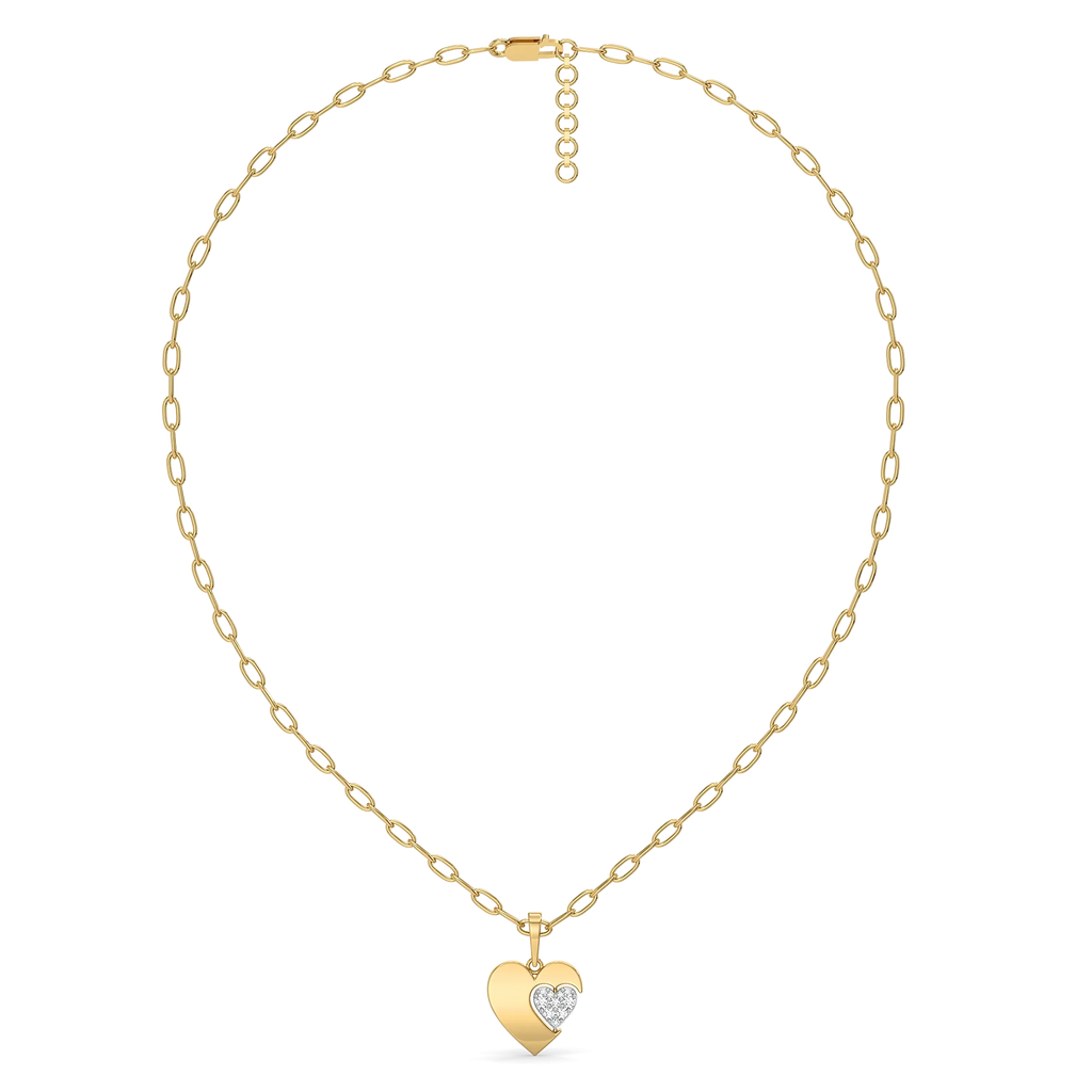 Flip of Love - Lab Diamond Necklace