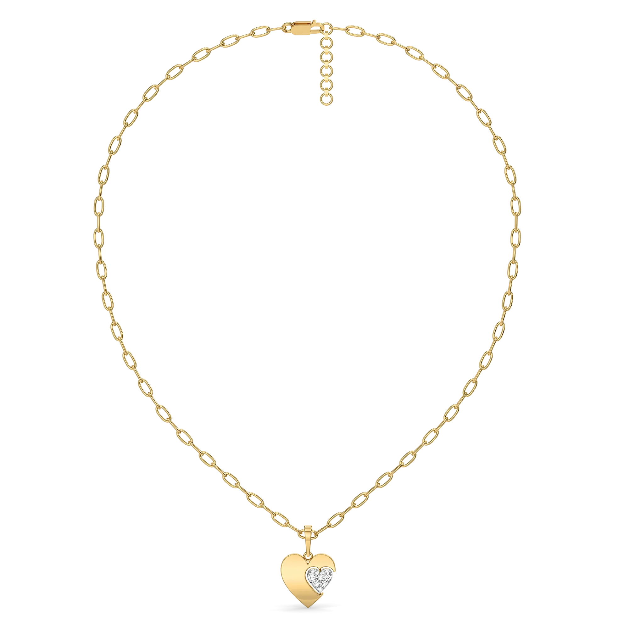 Flip of Love - Lab Diamond Necklace