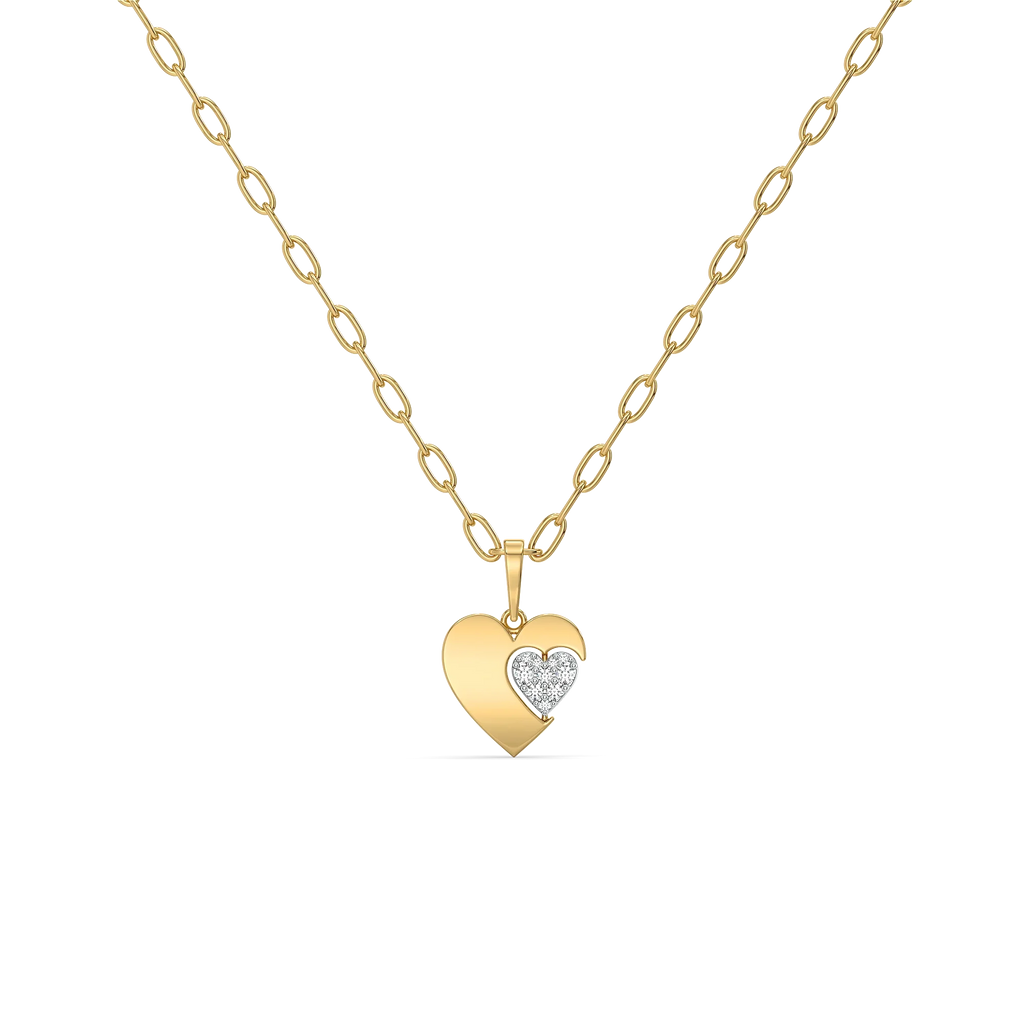 Flip of Love - Lab Diamond Necklace