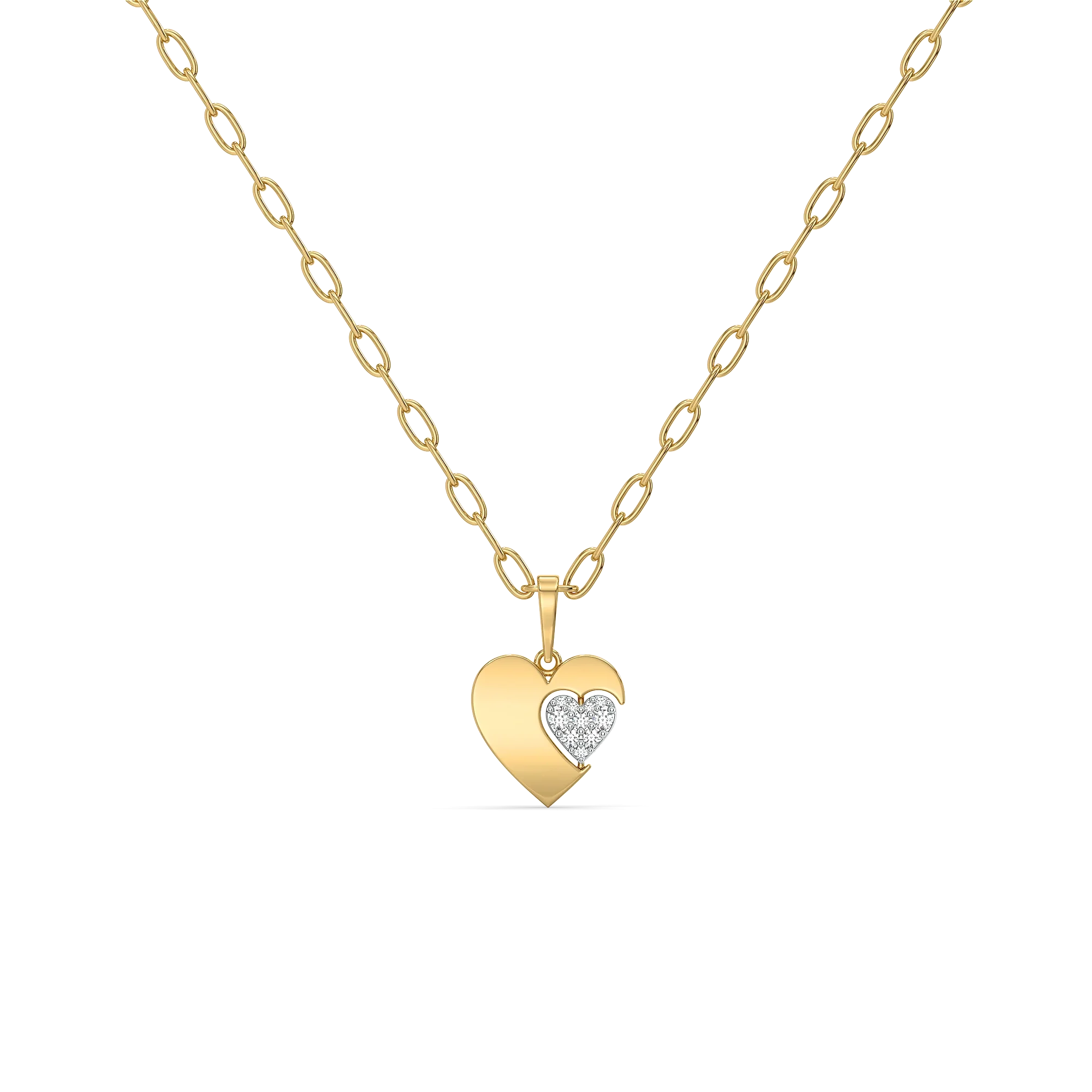 Flip of Love - Lab Diamond Necklace