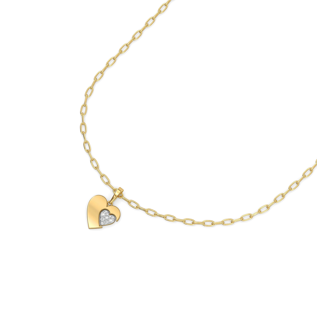 Flip of Love - Lab Diamond Necklace